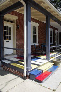 Piet Mondrian inspired porch